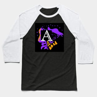 Mazipoodles Bird’s Nest - Personalized Initial Letter A Baseball T-Shirt